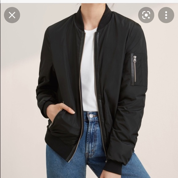 MACKAGE (Aritzia Exclusive) Bomber Jacket in Black Small - Picture 2 of 6
